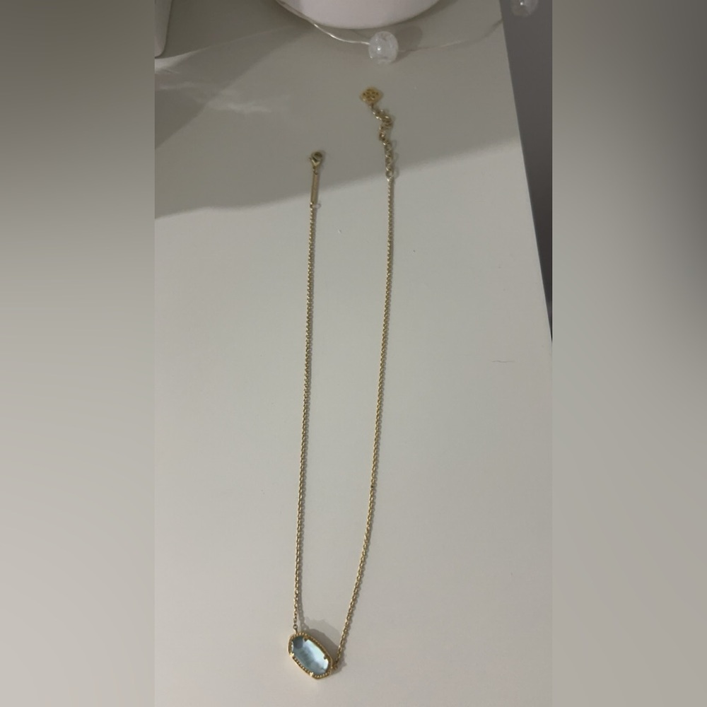 Teal/Gold Kendra Scott Elisa Necklace